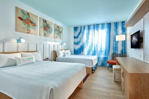 NEW! Images of Universal Orlando Resort’s Surfside Inn and Suites Guest Rooms